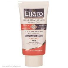 کرم ضد آفتاب رنگی الارو سری Foundation Effect SPF30 مدل High Protection مناسب پوست های چرب تحت لیسانس حجم 40 میلی‌لیتر