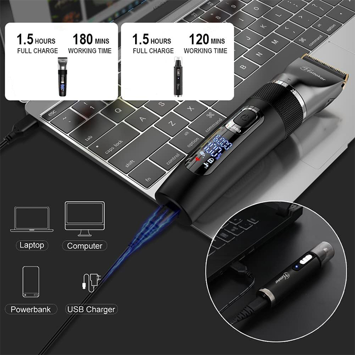 ماشین اصلاح موی سر و صورت هاتکر مدل RFC-695 به همراه موزن اصلاح گوش و بینی