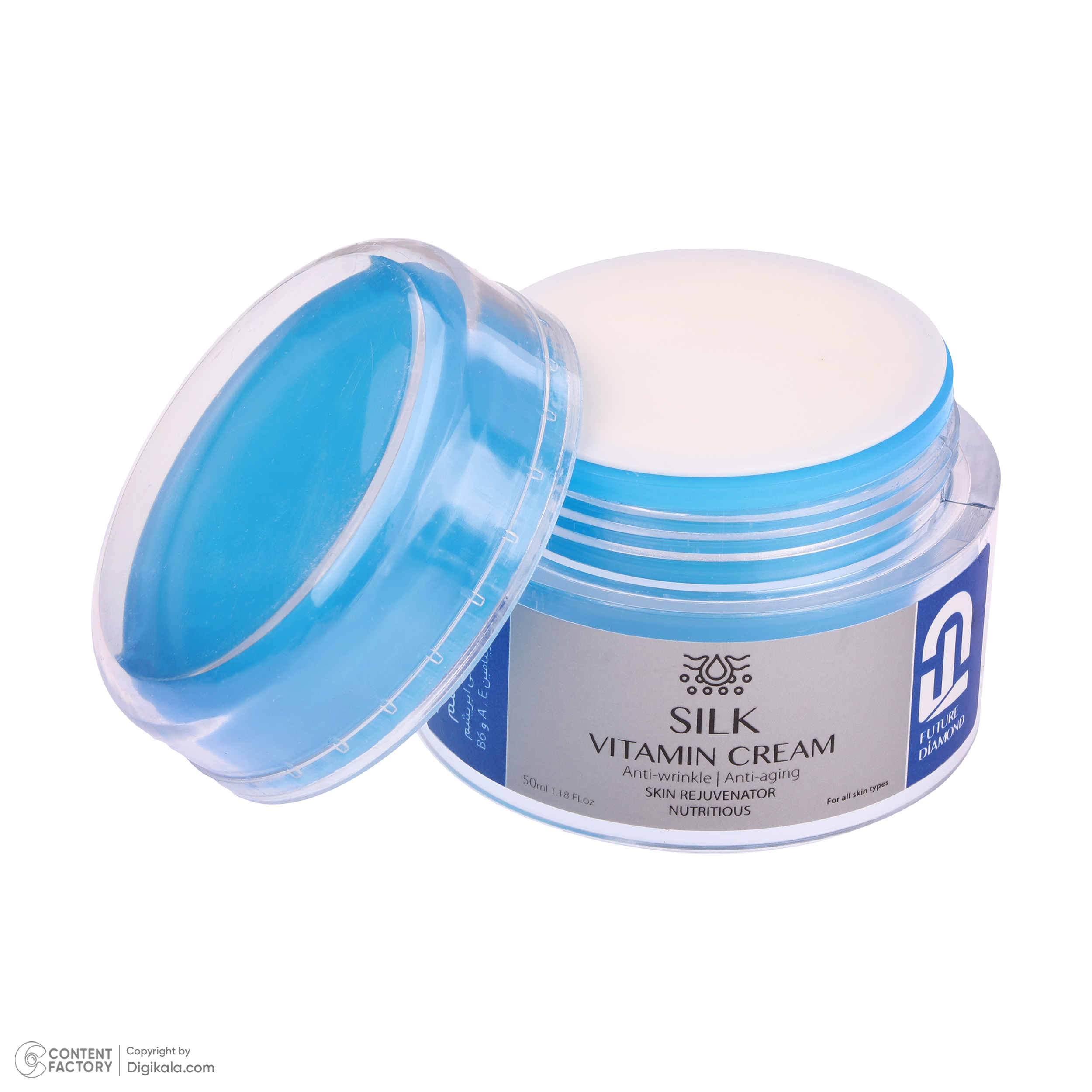 کرم مرطوب کننده و آبرسان فیوچر دیاموند مدل SILK مناسب انواع پوست حجم 50 میلی لیتر