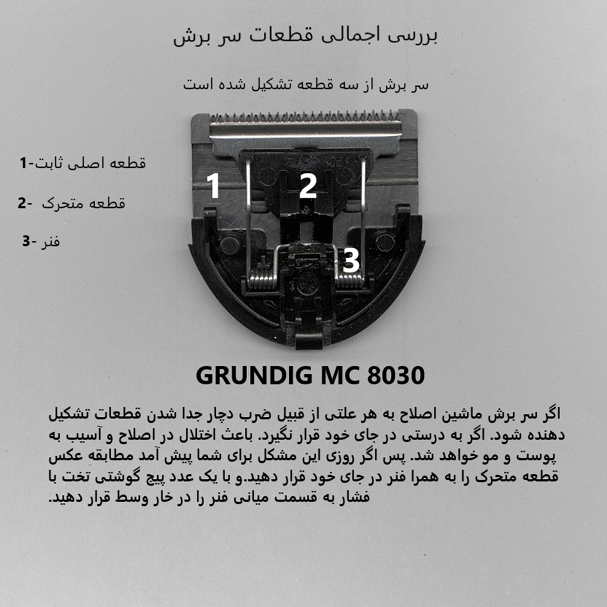 ماشین اصلاح موی سر و صورت گروندیگ مدل MC 8030