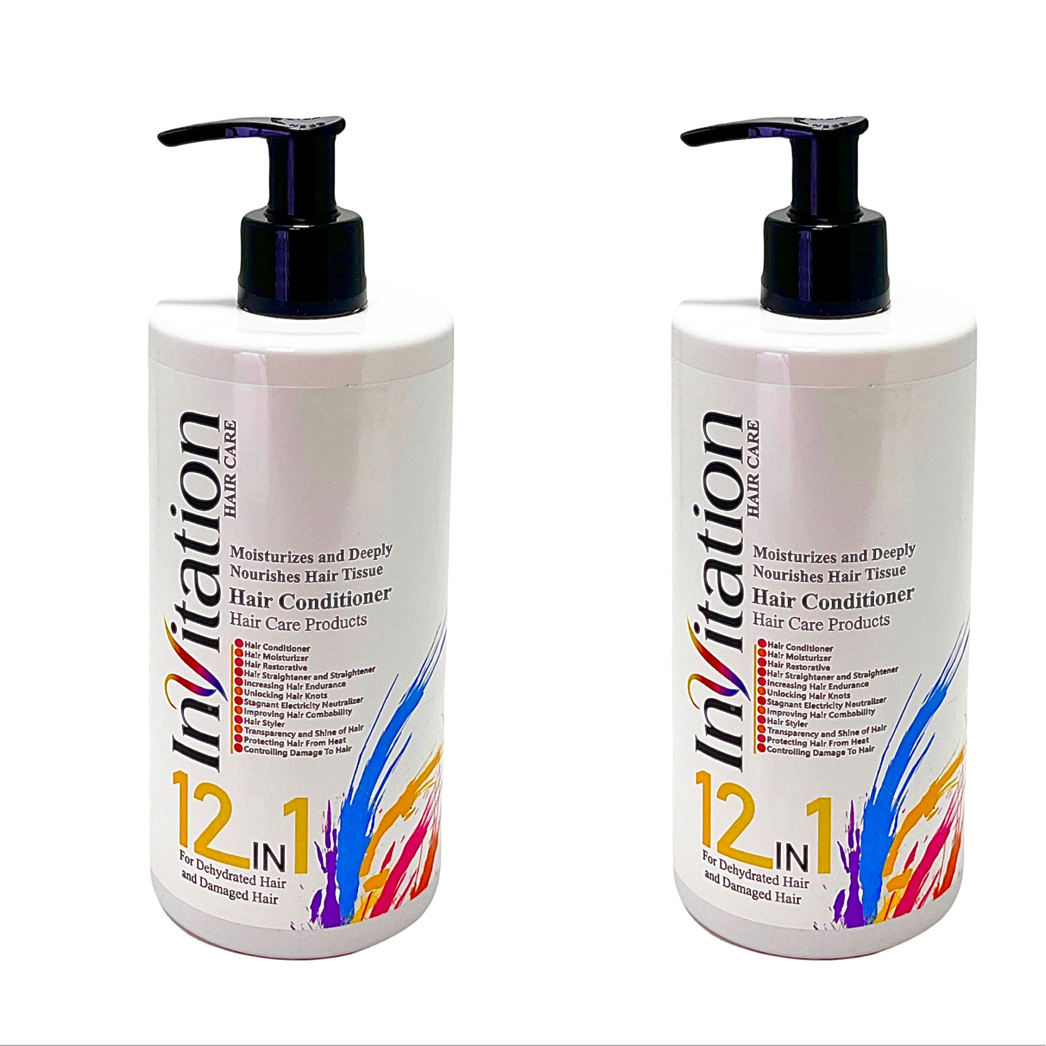 کرم مو اینویتیشن مدل 1in 12  حجم 400 میلی لیتر بسته 2 عددی