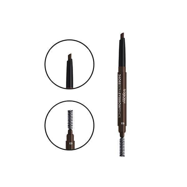 مداد ابرو دبورا سری Extra 24ORE شماره 03