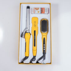 اتو مو انزو پروفیشینال مدل EN-3955W به همراه برس حرارتی و فرکننده مو