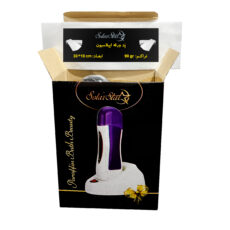 دستگاه موم گرم کن و ذوب وکس خشابی سولار استار مدل 402 به همراه پد اپیلاسیون بسته 10 عددی
