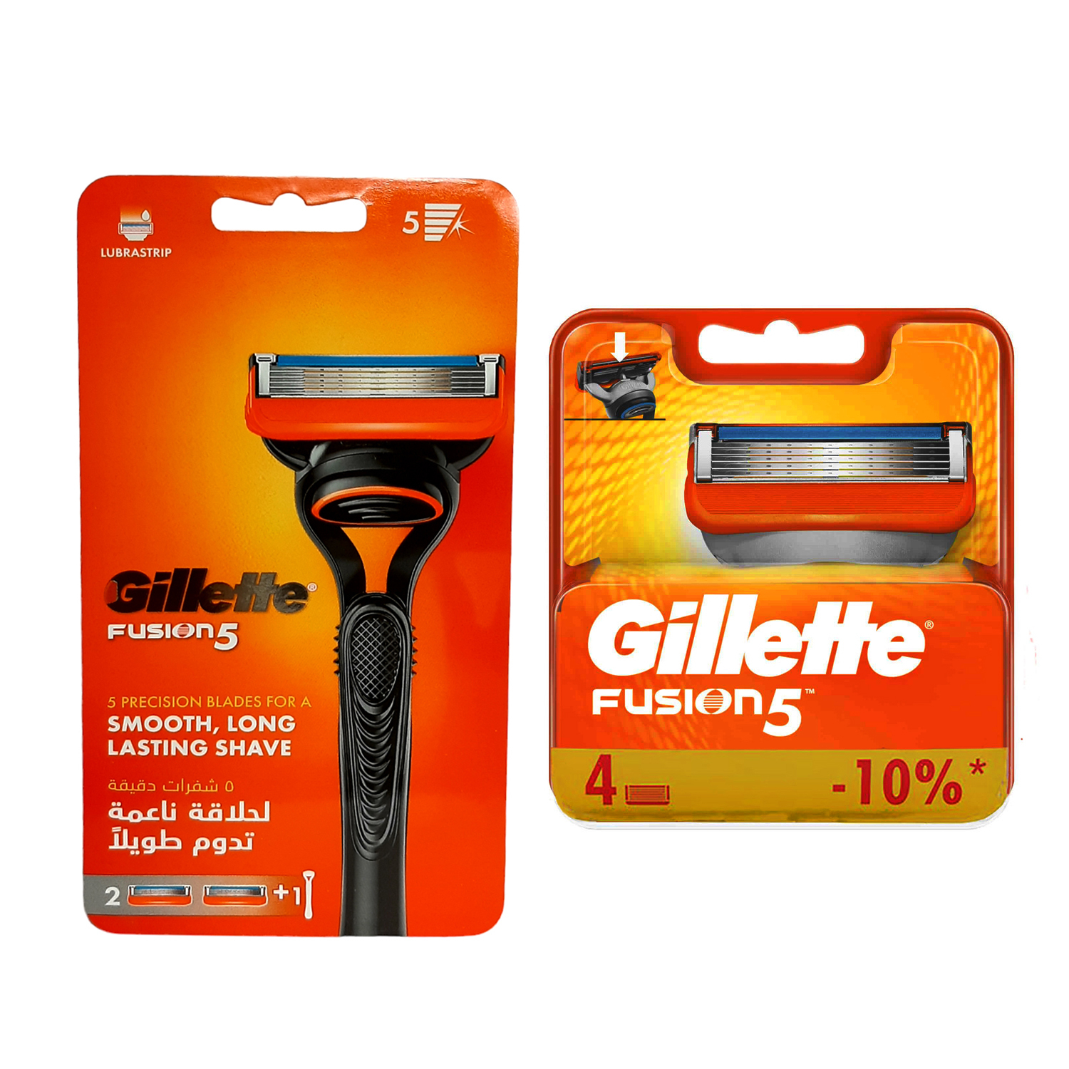 خود تراش ژیلت مدل Fusion 5 به همراه تیغ یدک ژیلت مدل Fusion 5 بسته 4 عددی