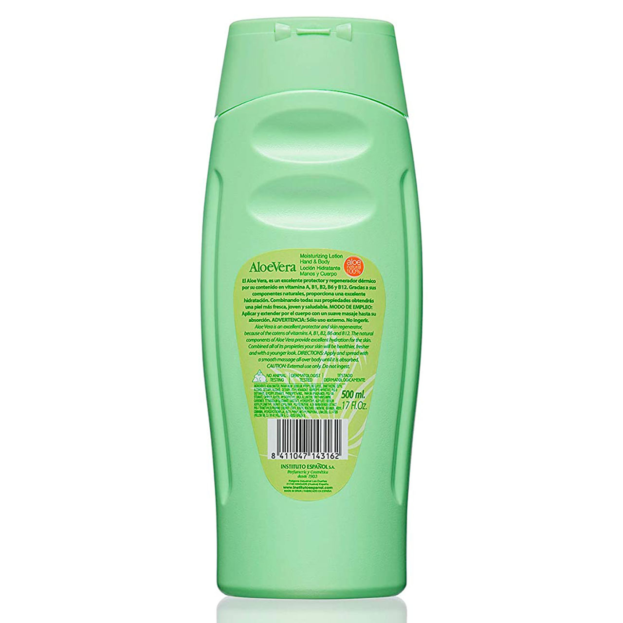 لوسیون بدن اسپانول مدل آلوئه ورا حجم 500 میلی لیتر