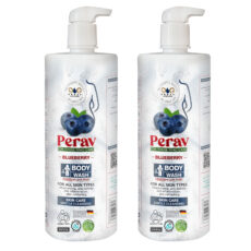 شامپو بدن پراو مدل شیر وزن 1000 گرم مجموعه دو عددی