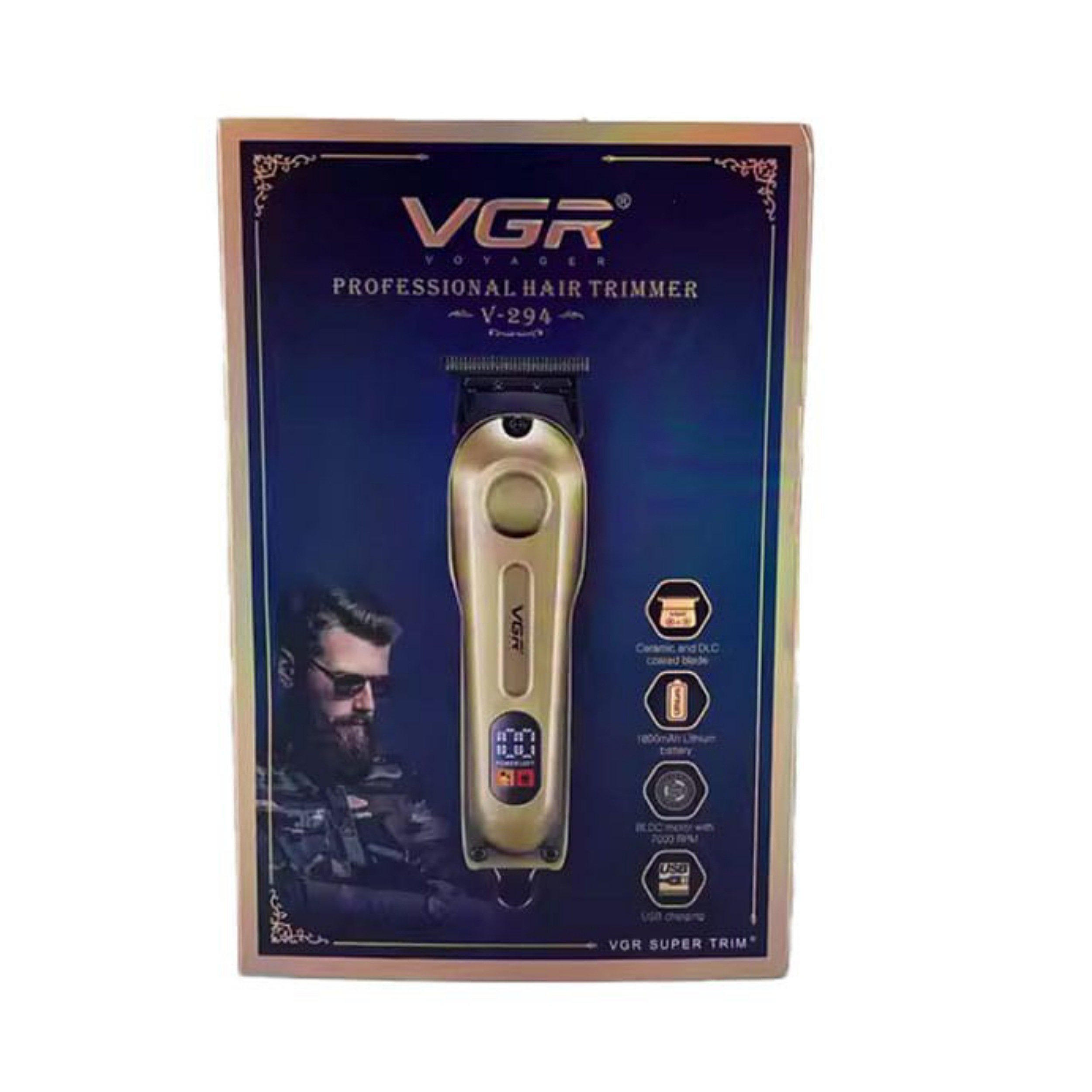 ماشین اصلاح موی سر و صورت شارژی وی جی ار مدل V-294