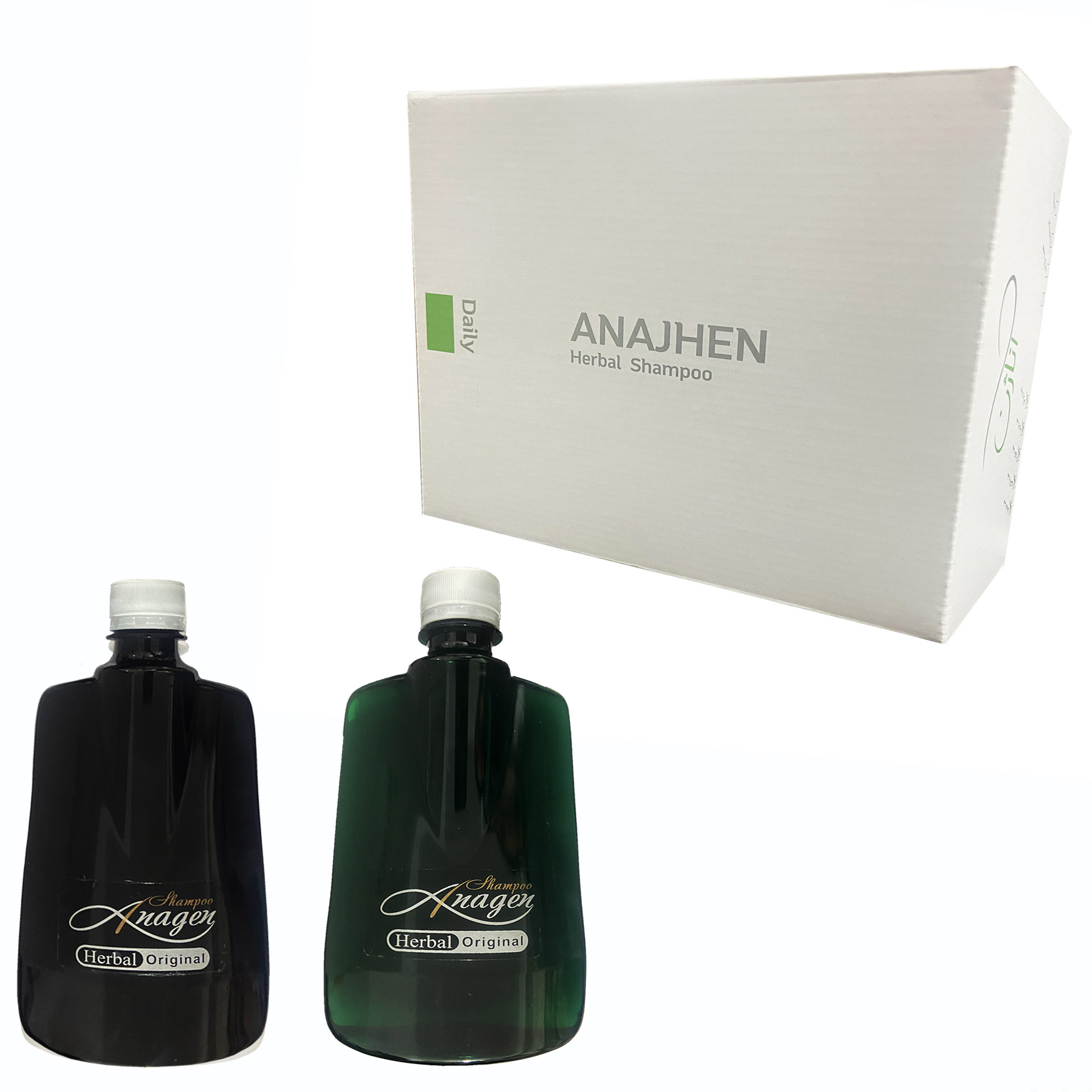 شامپو تقویت کننده و ترمیم کننده مو آناژن مدل BL_GR حجم 500 میلی لیتر مجموعه 2 عددی