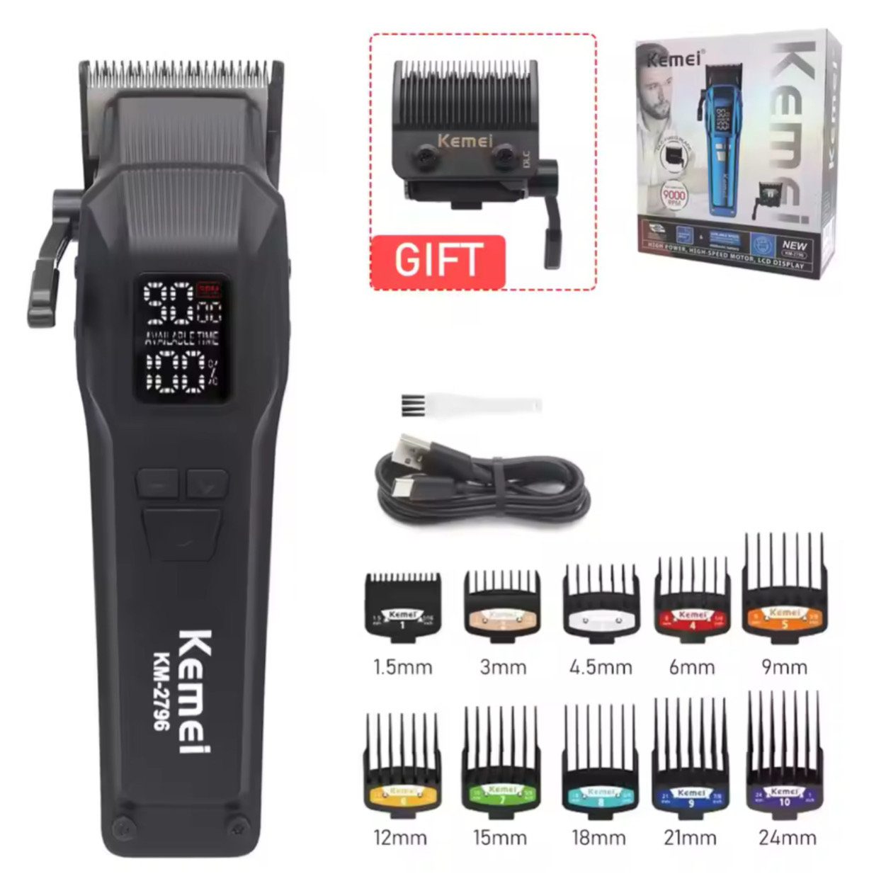 ماشین اصلاح موی سر و صورت کیمی مدل KM-2796