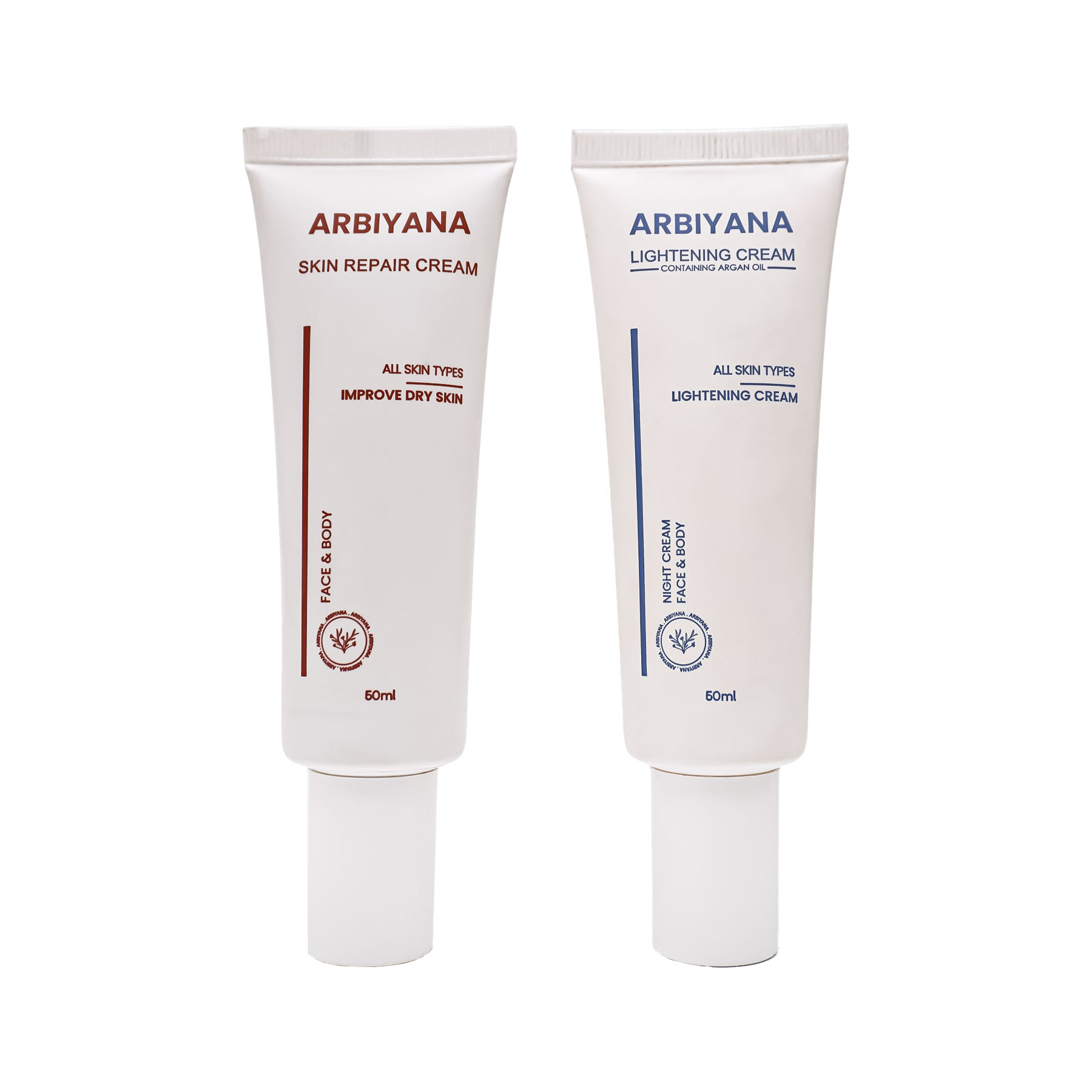 کرم ترمیم کننده اربیانا مدل TR حجم 50 میلی لیتر به همراه کرم روشن کننده اربیانا مدل RO