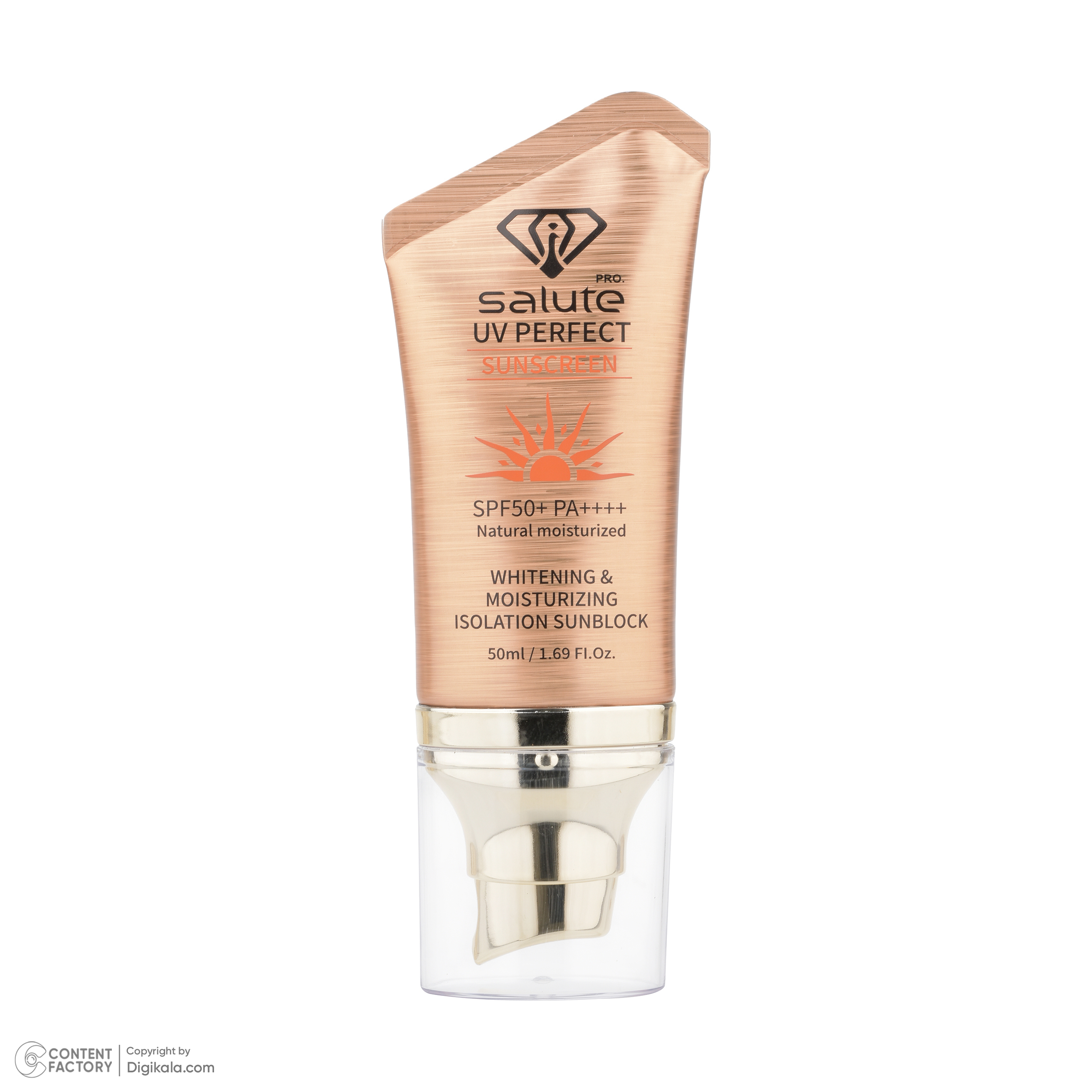 کرم ضد آفتاب بی‌رنگ صورت سالوته پرو SPF 50 مدل UV Perfect ‌محافظ ++++PA مناسب برای انواع پوست‌ حجم 50 میلی‌لیتر