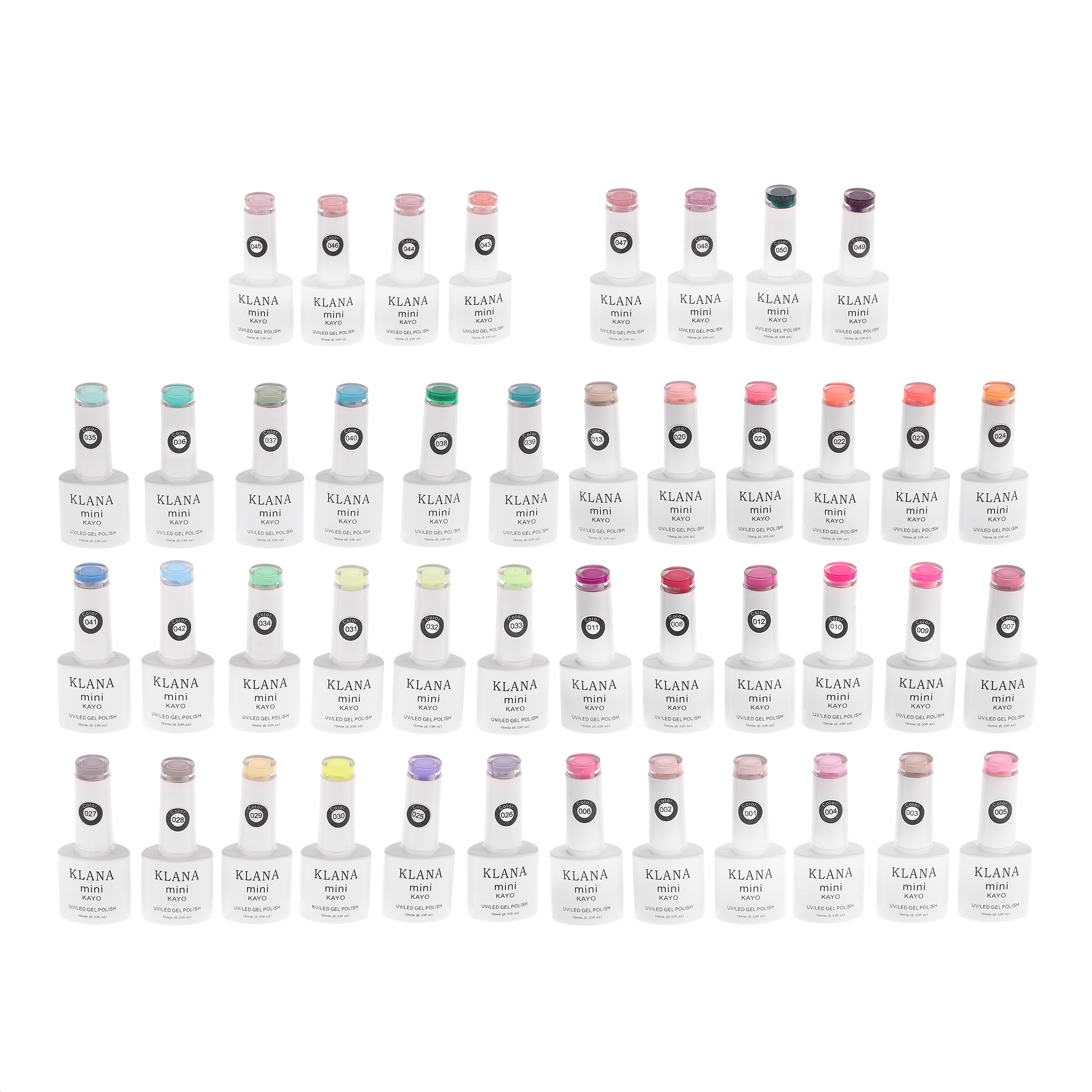 لاک ژل ناخن کلانا مدل لاکچری بسته 50 عددی