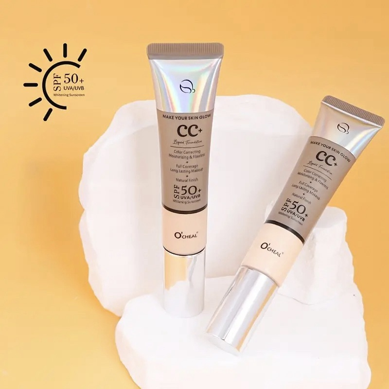 کرم ضدآفتاب رنگی اوچیل SPF 50 مدل C ممحافظ UVA ،UVB و PA+++ ضد چروک مناسب انواع پوست حجم 40 میلی لیتر