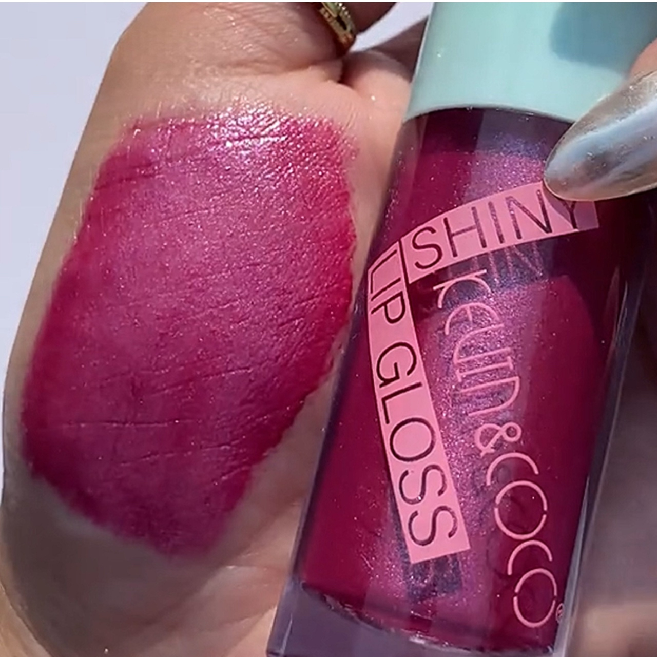 رژ لب مایع کوین اند کوکو مدل شاینی شماره 055 مجموعه 5 عددی