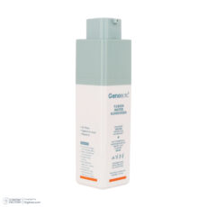 کرم ضدآفتاب بی‌رنگ ژنوبایوتیک، مدل Fusion water، حاوی محافظ UVA ،UVB، ضدآب، فاقد چربی، بدون پارابن، حاوی ویتامین E و هیالورونیک اسید مناسب انواع پوست، حجم 30 میلی‌لیتر