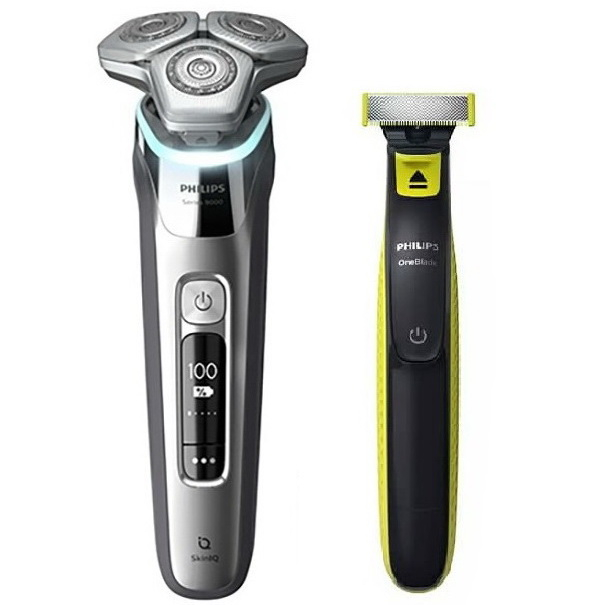 ماشین اصلاح موی صورت و بدن فیلیپس مدل S9985plus به‌همراه خط زن، اصلاح به صورت صفر زن، استفاده به صورت خشک و مرطوب، ضد آب، منبع انرژی باتری، تکنولوژی اصلاح به صورت برش چرخشی، به‌همراه کیف