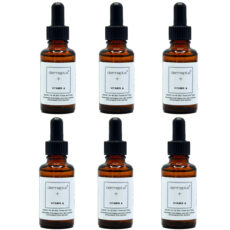 سرم ضد چروک درماپلاس مدل Vitamine A مناسب برای انواع پوست حجم 30 میلی لیتر بسته 6 عددی