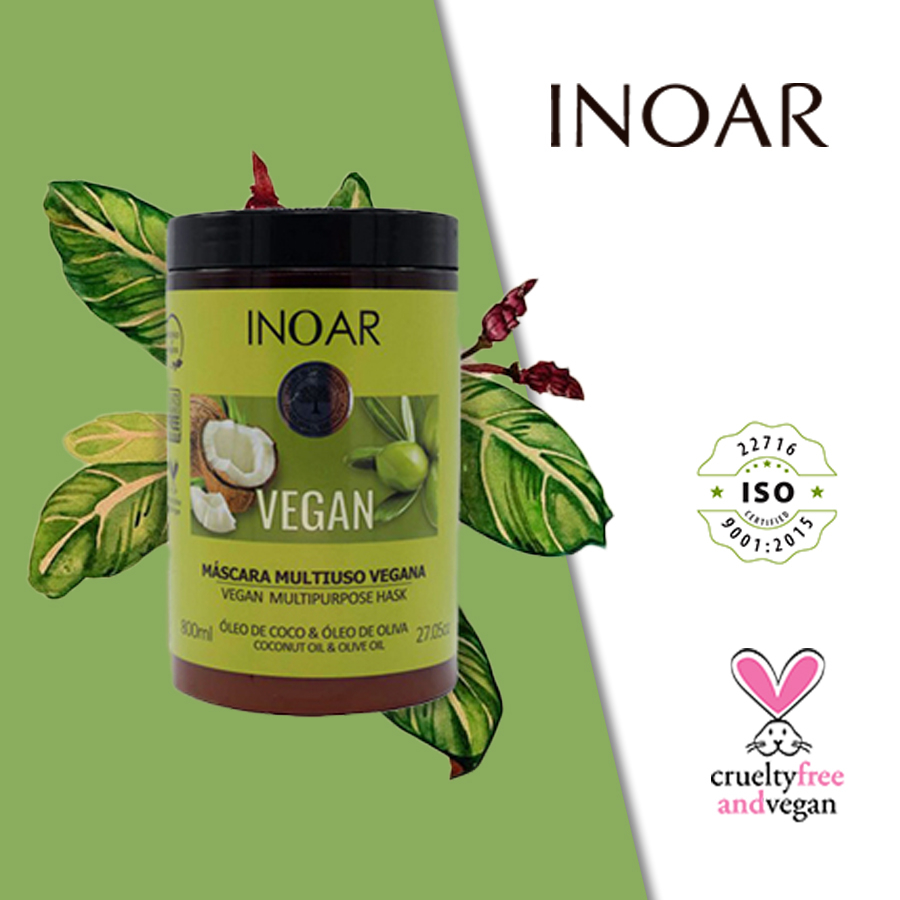 ماسک مو اینوآر مدل روغن نارگیل و روغن زیتون حجم 800 میلی لیتر