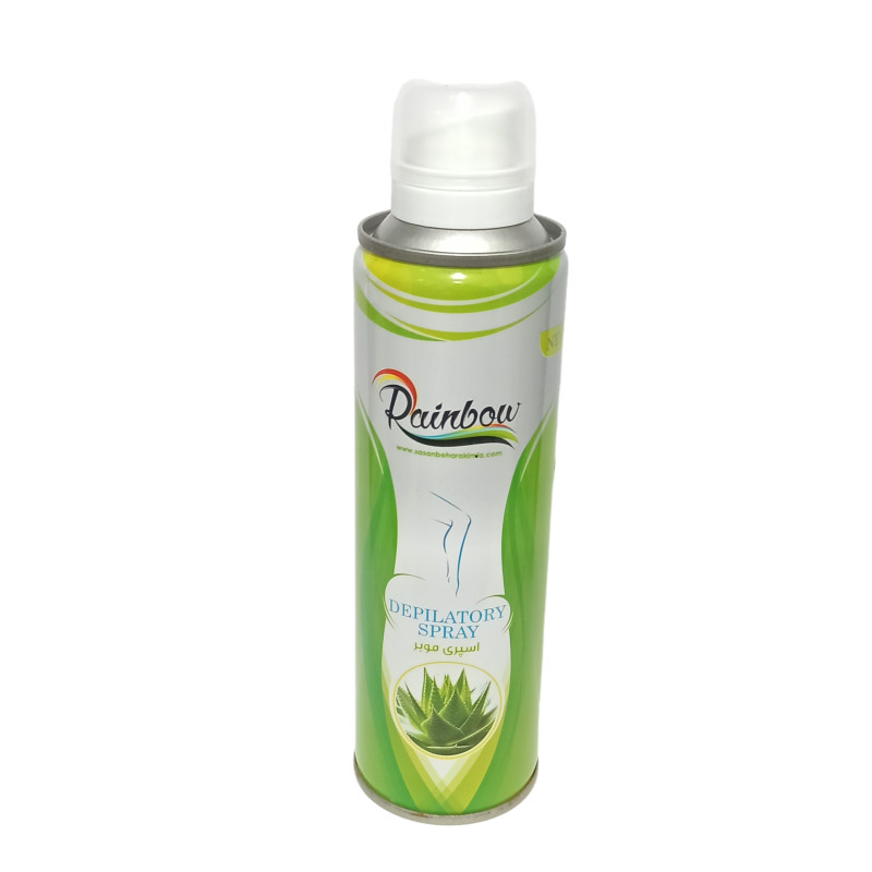 اسپری موبر رینبو مدل Aloevera  حجم 200 میلی لیتر به همراه کرم موبر بدن رینبو مدل 01 حجم 100 میلی لیتر