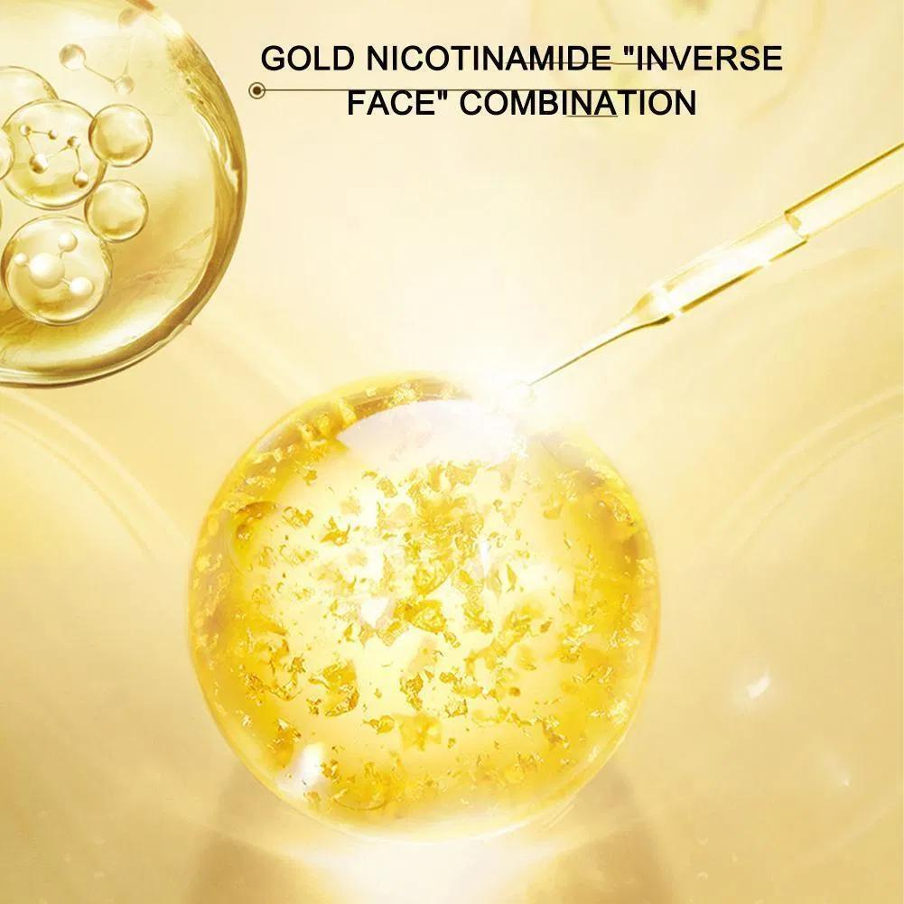 پک ضد چروک اچ آی اچ مدل نخ کلاژن جذبی و طلا بسته 7 عددی