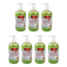 شامپو تقویت کننده و ضد ریزش مو ریجاب مدل عصاره جوانه گندم حجم 500 میلی لیتر بسته 7 عددی