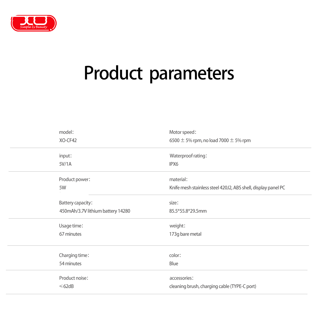 اپیلاتور ایکس او مدل CF42