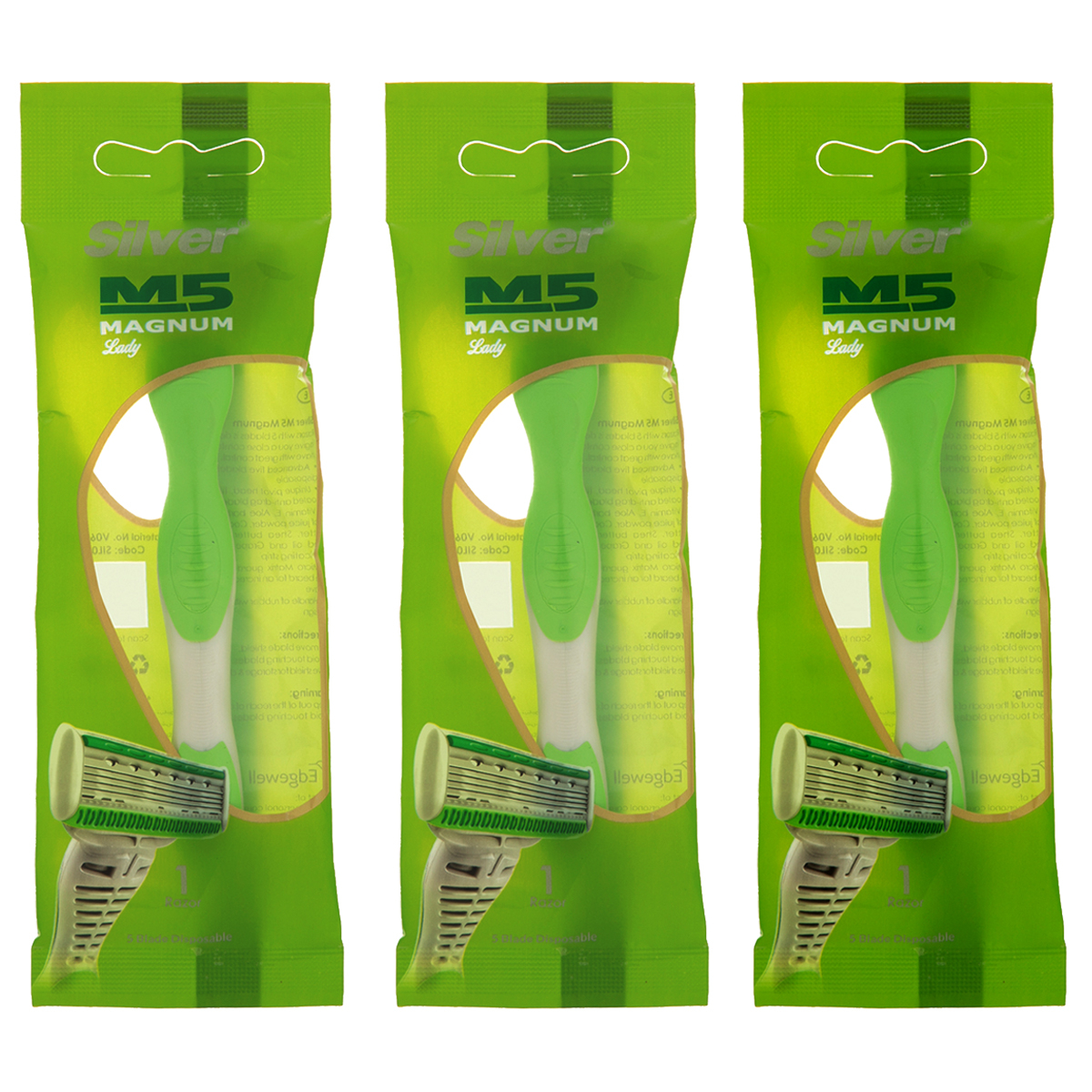 خود تراش سیلور مدل Magnum M5 مجموعه 3 عددی