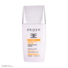 کرم ضد آفتاب رنگی صورت اریکه SPF 50 مدل Tinted حاوی محافظ UVA و UVB  ‌مناسب پوست‌های خشک و معمولی حجم 50 میلی‌ لیتر
