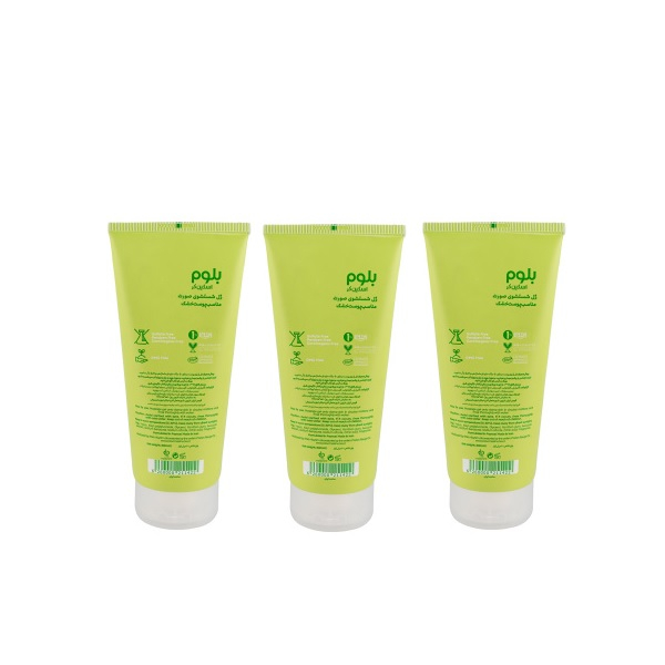 ژل شستشو صورت بلوم مدل آووکادو مناسب برای پوست خشک حجم 200 میلی لیتربسته 3 عددی