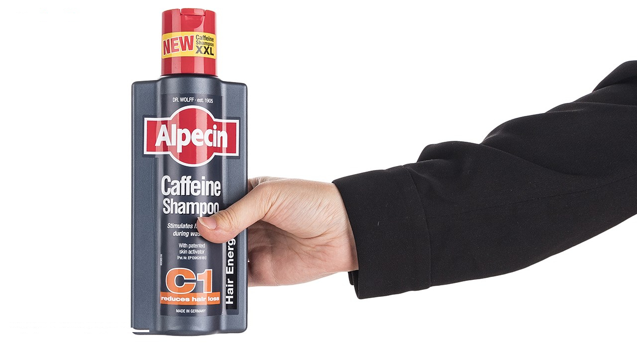 شامپو ضد ریزش مو آلپسین مدل Caffeine C1 حجم 375 میلی لیتر