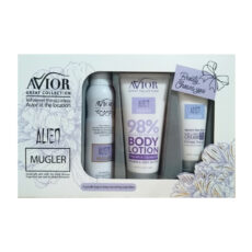 کرم مرطوب کننده آویور مدل alien حجم 75 میلی لیتر به همراه لوسیون بدن و اسپری بدن