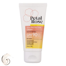 ضدآفتاب بی‌رنگ SPF90 پتال رز مدل High Protection مناسب پوست خشک، حجم 50 میلی‌لیتر