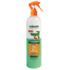 اسپری آبرسان قوی ، نرم کننده و احیا کننده مو دوفاز باباریا مدل Aloe Vera حجم 500 میلی لیتر