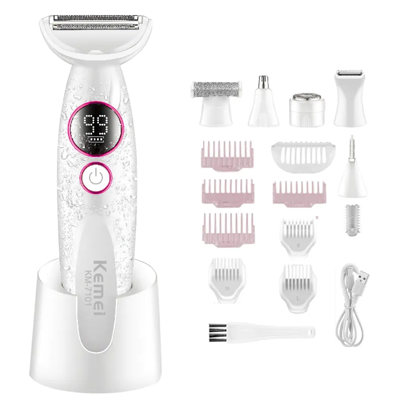 ست اصلاح مو صورت و بدن بانوان کیمی مدل km-7101