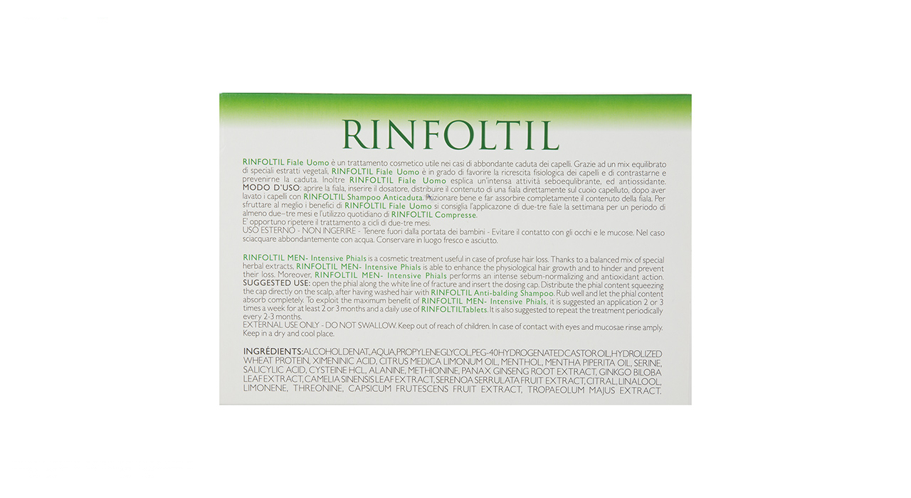 محلول تقویت کننده موی مردانه رینفولتیل مدل Intensive Phials