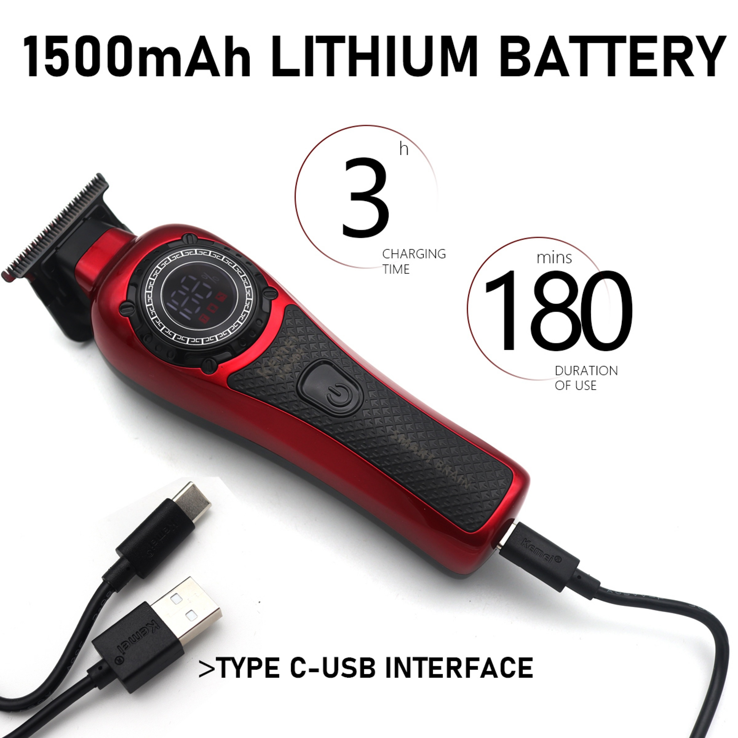 ماشین اصلاح موی سر و صورت شارژی کیمی مدل km-999