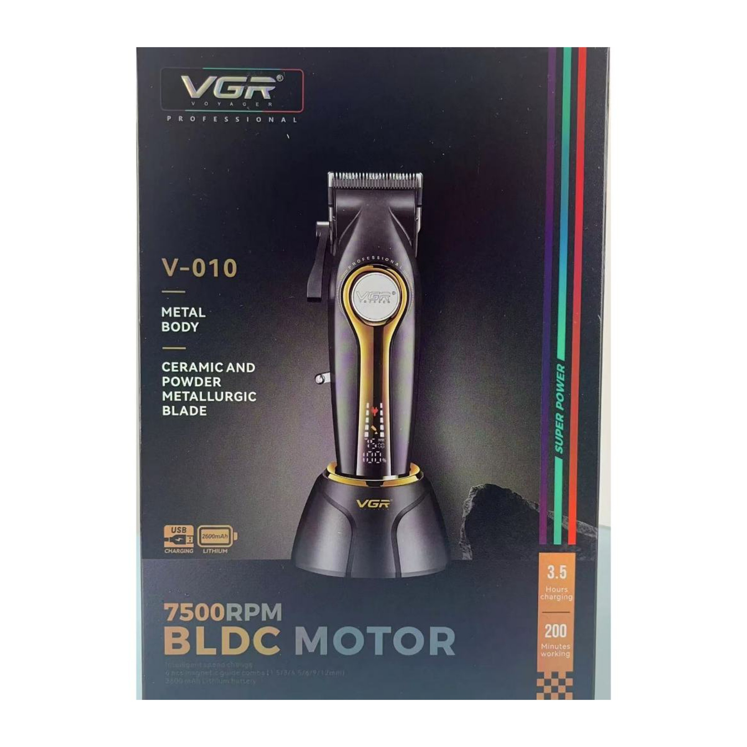 ماشین اصلاح موی سر و صورت وی جی ار مدل v-010