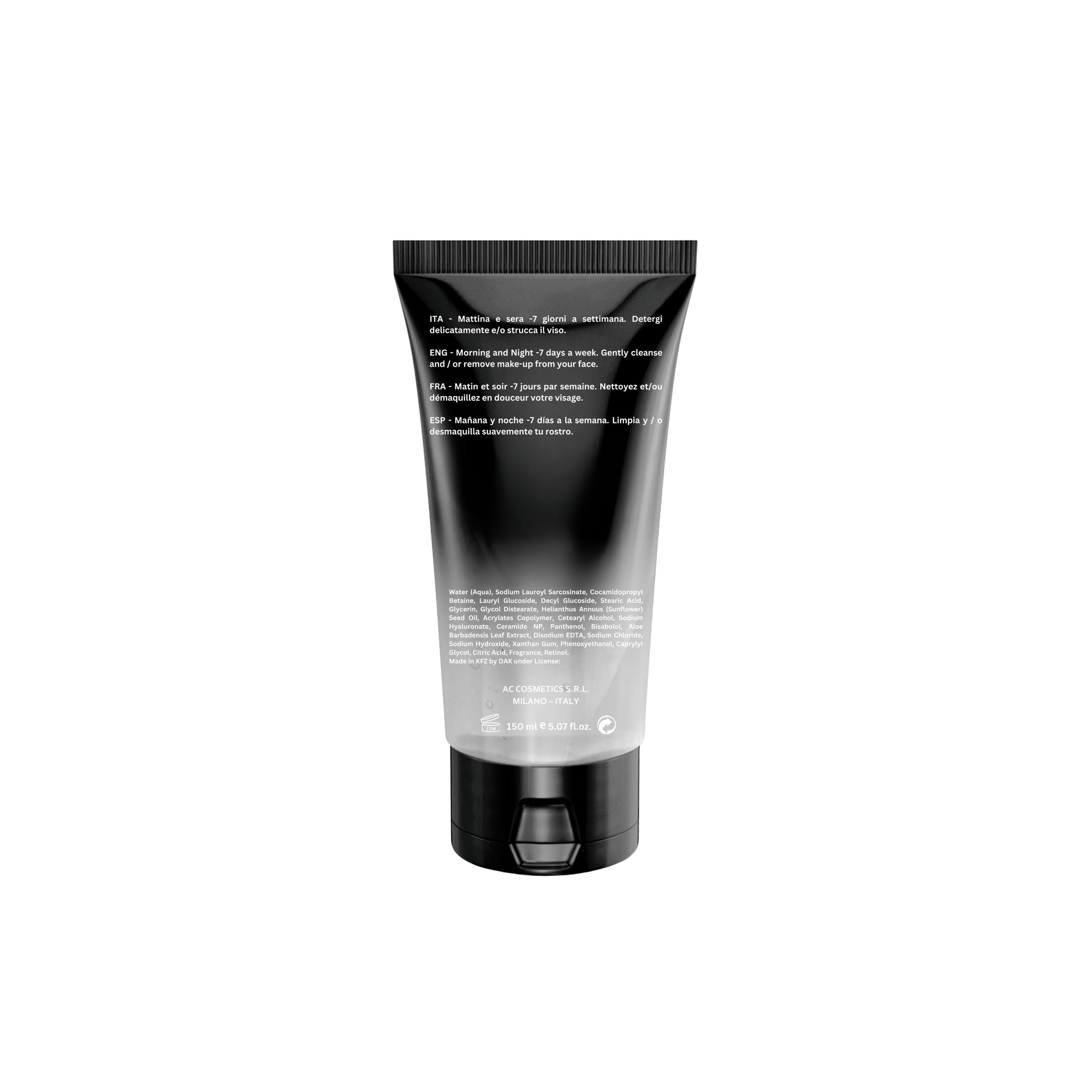 ژل شستشو صورت اورلین مدل هیالورنیک اسید حجم 150 میلی لیتر