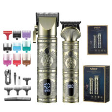 ماشین اصلاح موی سر و صورت وی جی ار مدل V-670 مجموعه 2 عددی