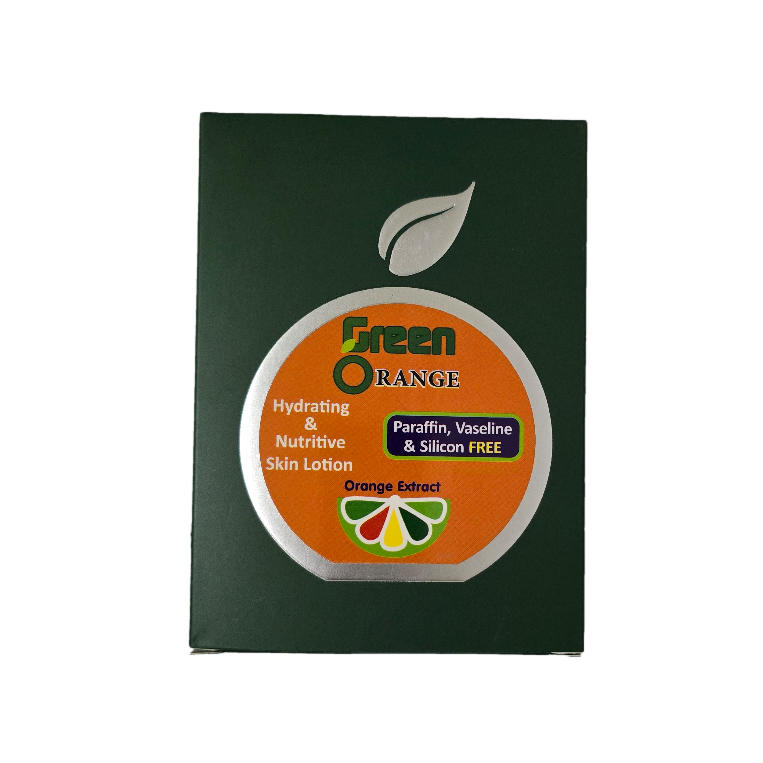 لوسیون آبرسان گرین اورنج مدل پرتقال مناسب برای انواع پوست حجم 215 میلی لیتر مجموعه 2 عددی