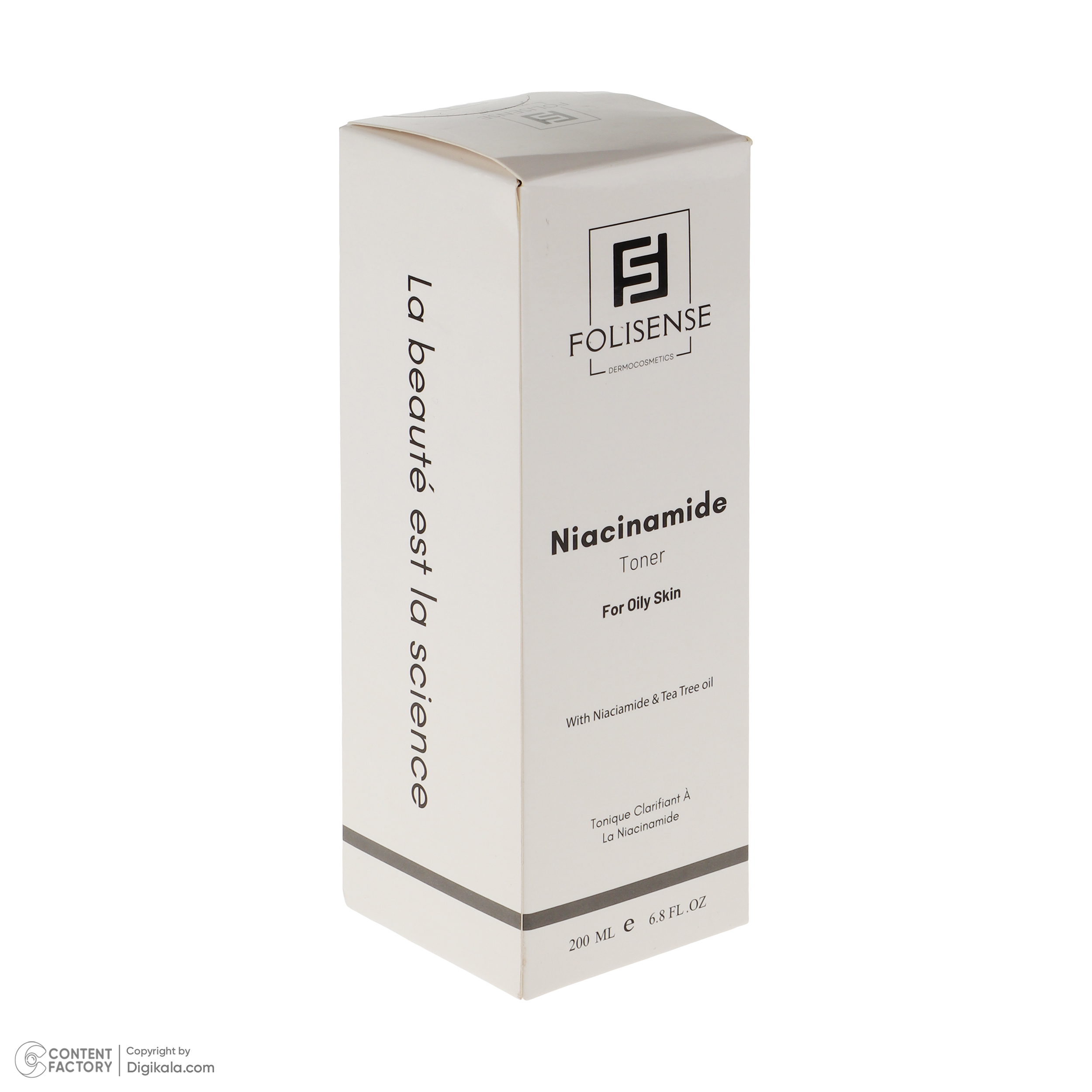 تونر فولیسنس مدل Niacinamide مناسب پوستهای چرب حجم 200 میلیلیتر