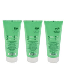 ژل شستشو صورت بلوم مدل عصاره چای سبز مناسب برای پوست چرب حجم 200 میلی لیتر بسته 3 عددی