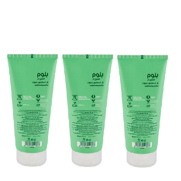 ژل شستشو صورت بلوم مدل عصاره چای سبز مناسب برای پوست چرب حجم 200 میلی لیتر بسته 3 عددی