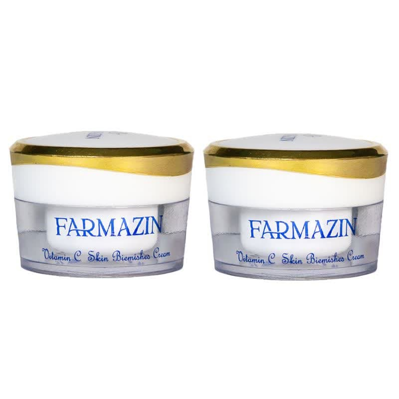 کرم روشن کننده دست و صورت فارمازین مدل ویتامین C مناسب برای انواع پوست حجم 30 میلی لیتر مجموعه دو عددی