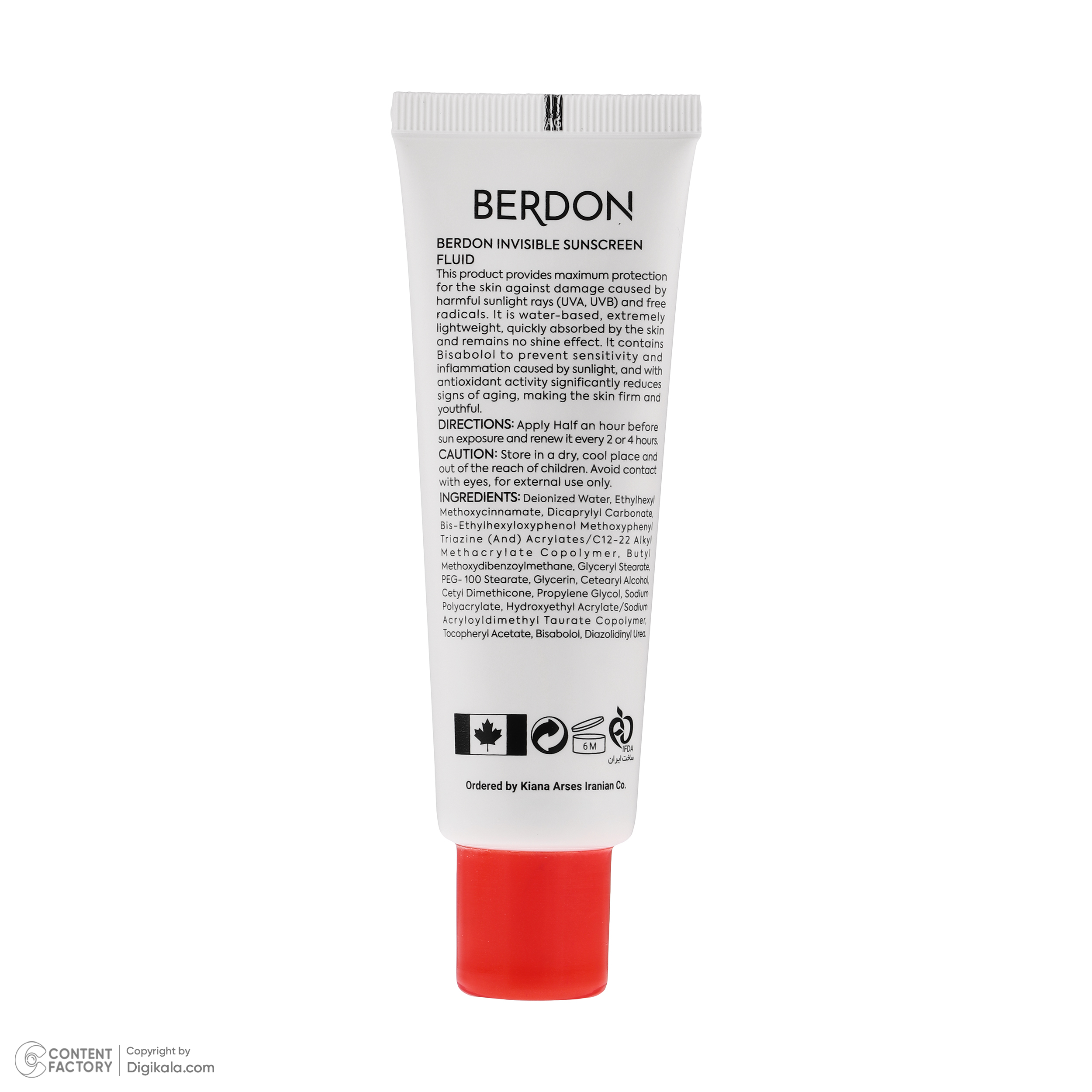 فلوئید ضد آفتاب بدون رنگ صورت بردون SPF 50 مدل Non-comedogenic حاوی محافظ UVA و UVB مناسب پوست‌های معمولی و خشک حجم 50 میلی لیتر