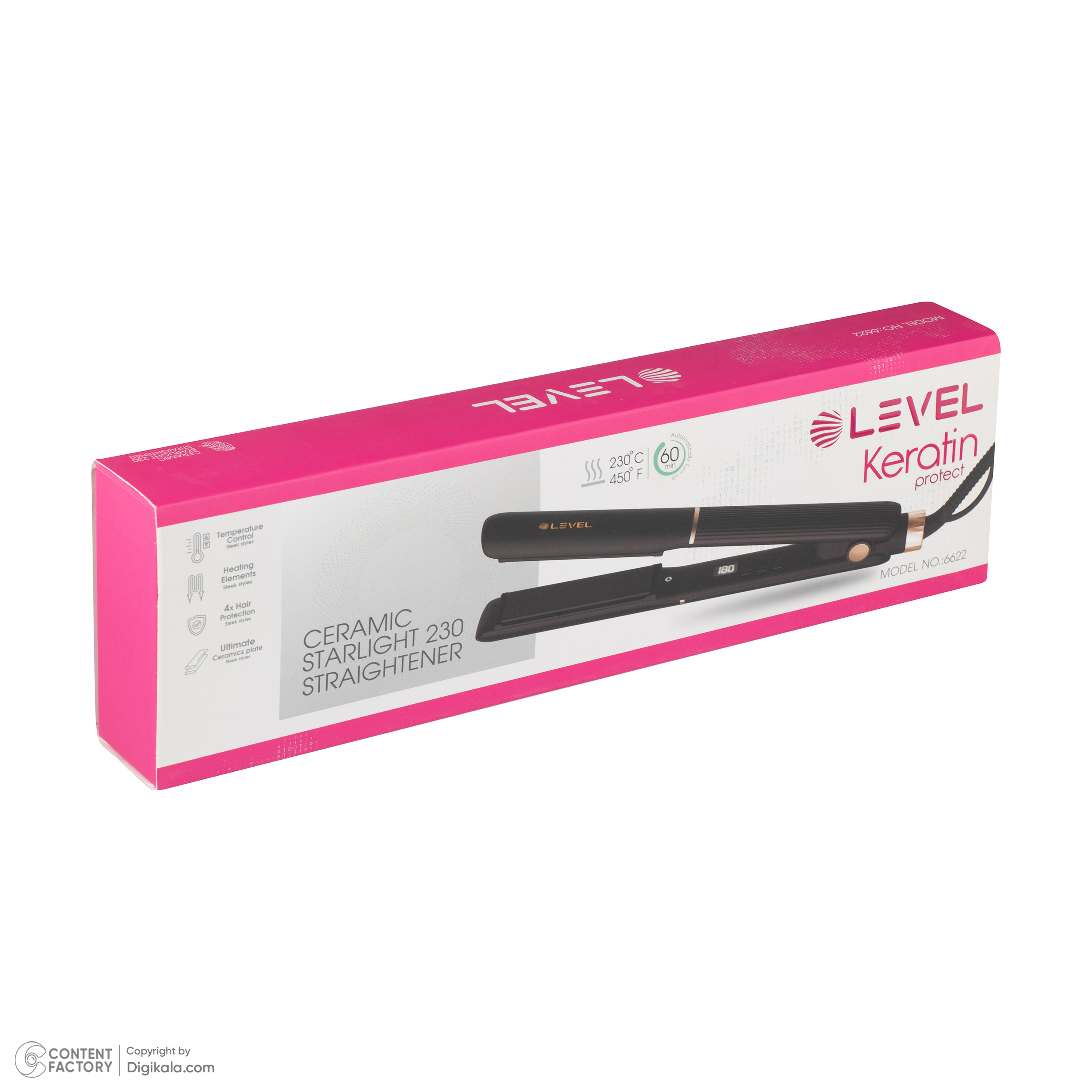 اتو مو خانگی لول مدل 6622