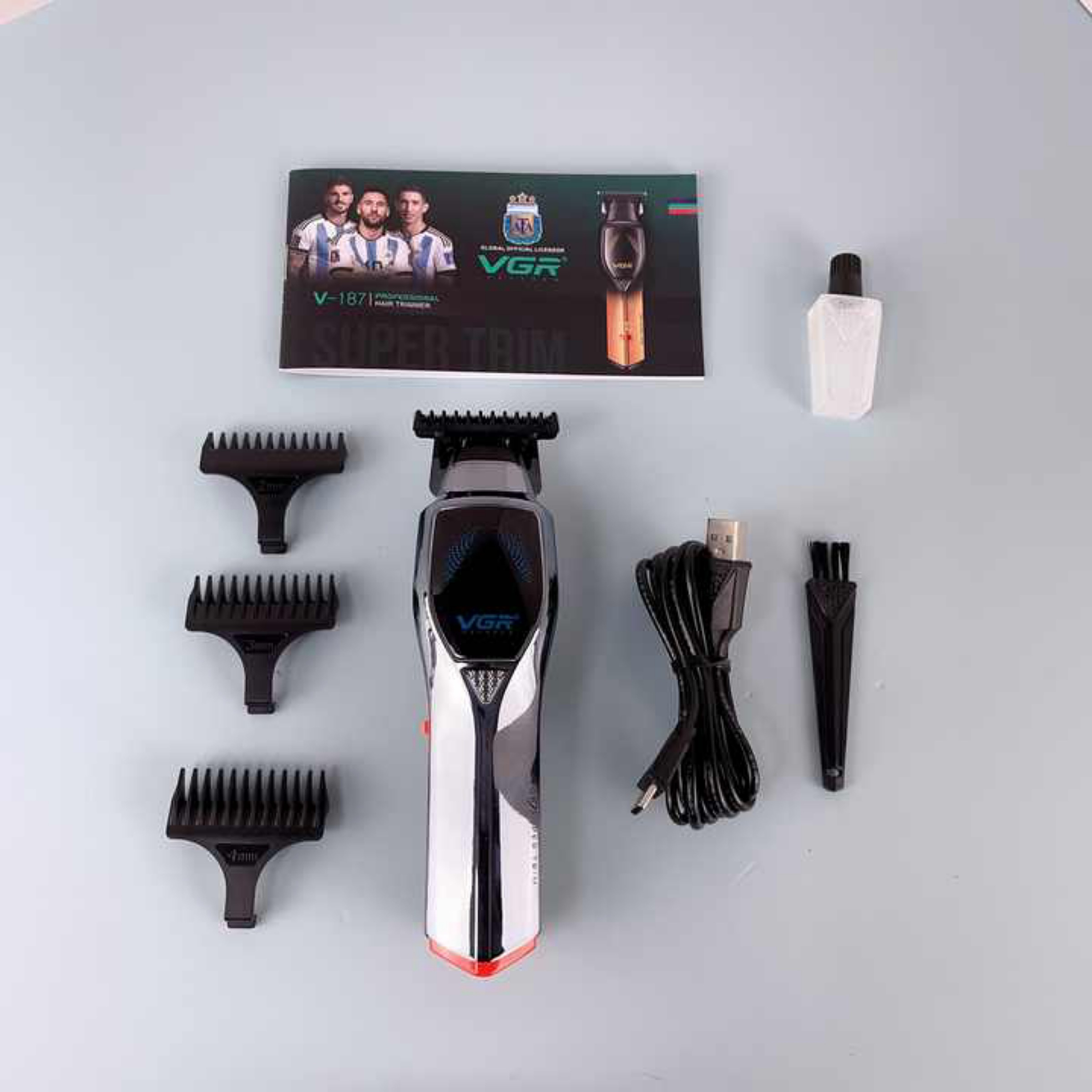 ماشین اصلاح موی سر و صورت وی جی ار مدل v-187