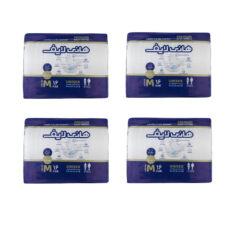 پوشینه بزرگسال هانی لایف مدل 004 سایز متوسط چهار بسته 16 عددی