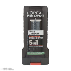 شامپو سر و بدن مردانه لورآل مدل PURE CARBON با رایحه دریایی مناسب برای انواع پوست حجم 300 میلیلیتر